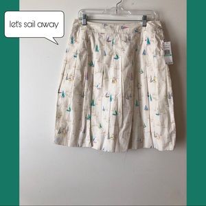 Tommy Hilfiger Sailboat Flared Skirt BRAND NEW 8
